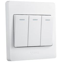 公牛三开单控带荧光墙壁开关G07K311Y 夜间照明的贴心伴侣